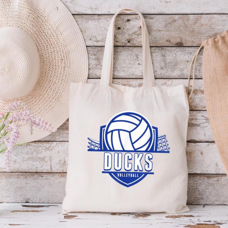 Ducks Volleyball Back To School Spirit B Canvas Tote Bag Ducks Volleyball Back To School Spirit B Canvas Tote Bag