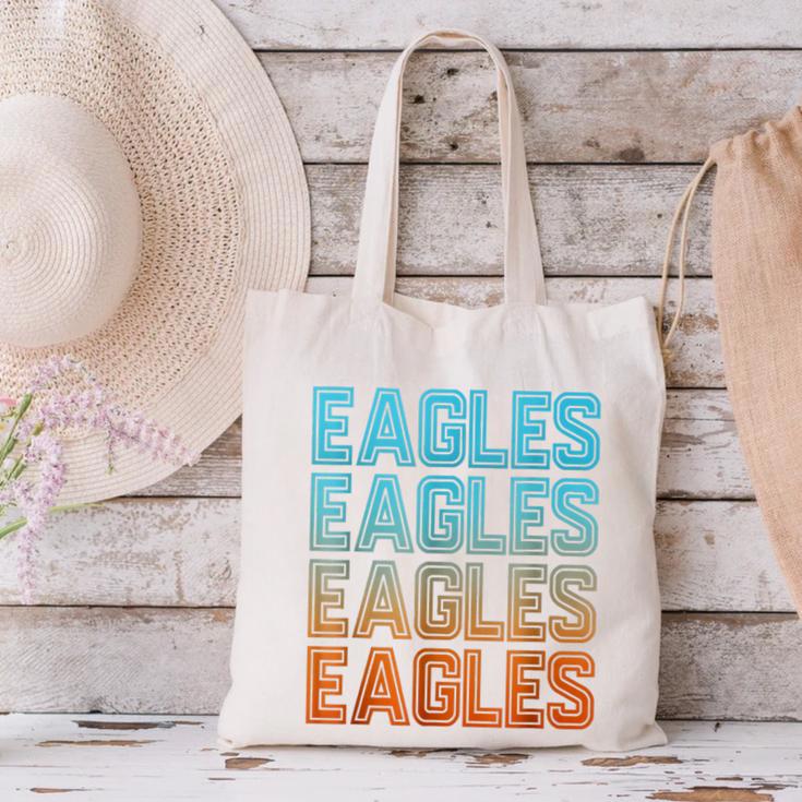 Eagle Mascot Back To School Spirit Kids Boys Girls Men Women Canvas Tote Bag Eagle Mascot Back To School Spirit Kids Boys Girls Men Women Canvas Tote Bag
