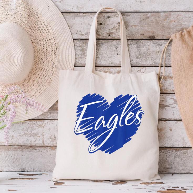 Eagles Heart Back To School Spirit B Canvas Tote Bag Eagles Heart Back To School Spirit B Canvas Tote Bag