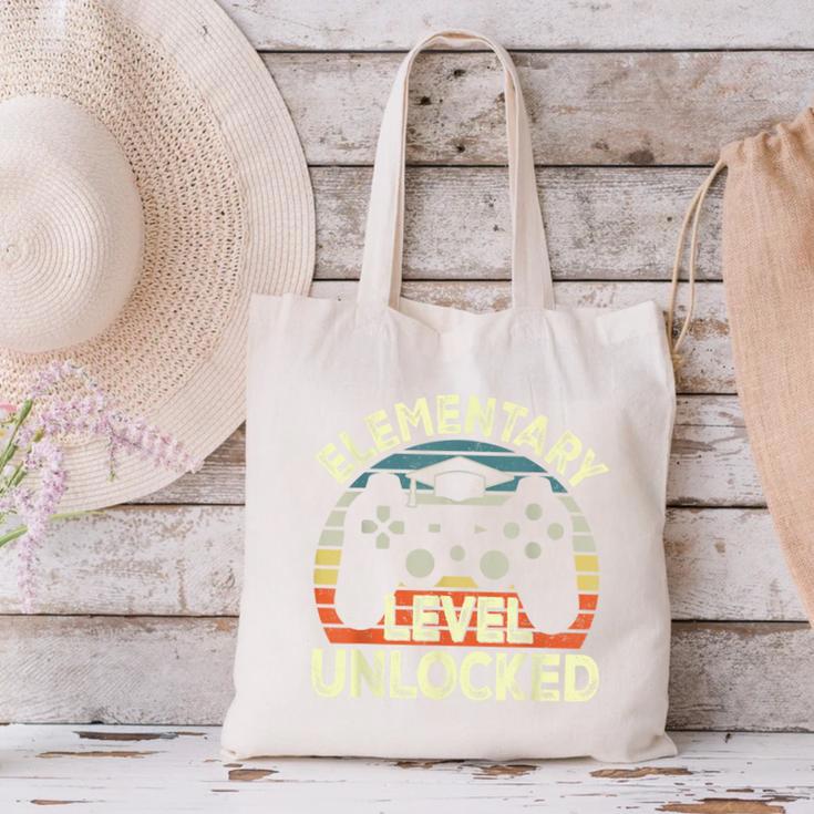 Elementary Level Unlocked Video Game Back To School Boys Canvas Tote Bag Elementary Level Unlocked Video Game Back To School Boys Canvas Tote Bag