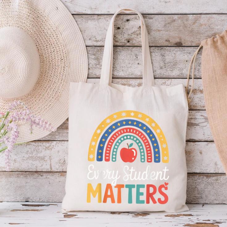 Every Student Matters Paraprofessional Back To School Canvas Tote Bag Every Student Matters Paraprofessional Back To School Canvas Tote Bag