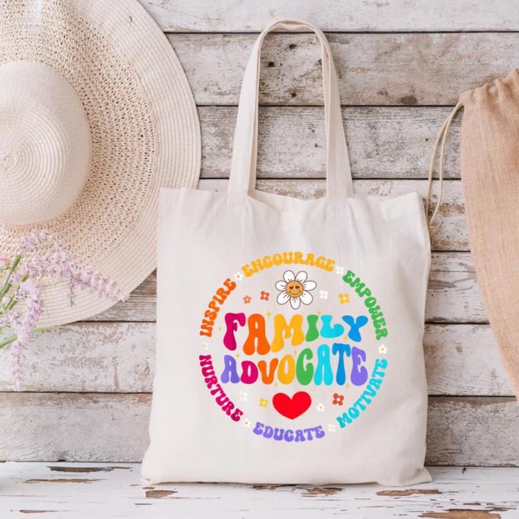 Family Advocate Appreciation Week Back To School PTO Canvas Tote Bag Family Advocate Appreciation Week Back To School PTO Canvas Tote Bag