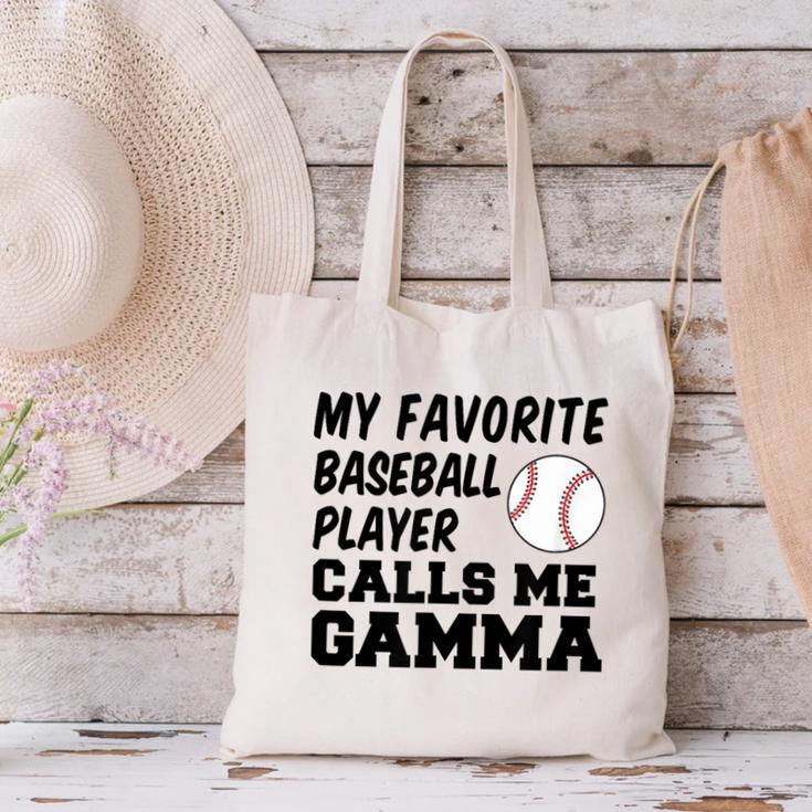 My Favorite Baseball Player Calls Me Gamma Canvas Tote Bag