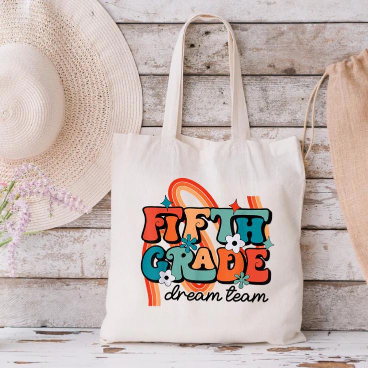 Fifth Grade Dream Team 1st Day Of 5th Grade Back To School Canvas Tote Bag Fifth Grade Dream Team 1st Day Of 5th Grade Back To School Canvas Tote Bag