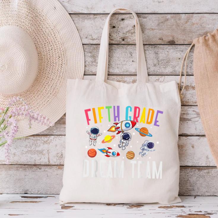 Fifth Grade Dream Team Astronaut 5th Grade Back To School Canvas Tote Bag