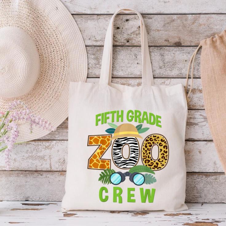Fifth Grade Zoo Crew Wild Animal Safari Back To School Canvas Tote Bag Fifth Grade Zoo Crew Wild Animal Safari Back To School Canvas Tote Bag