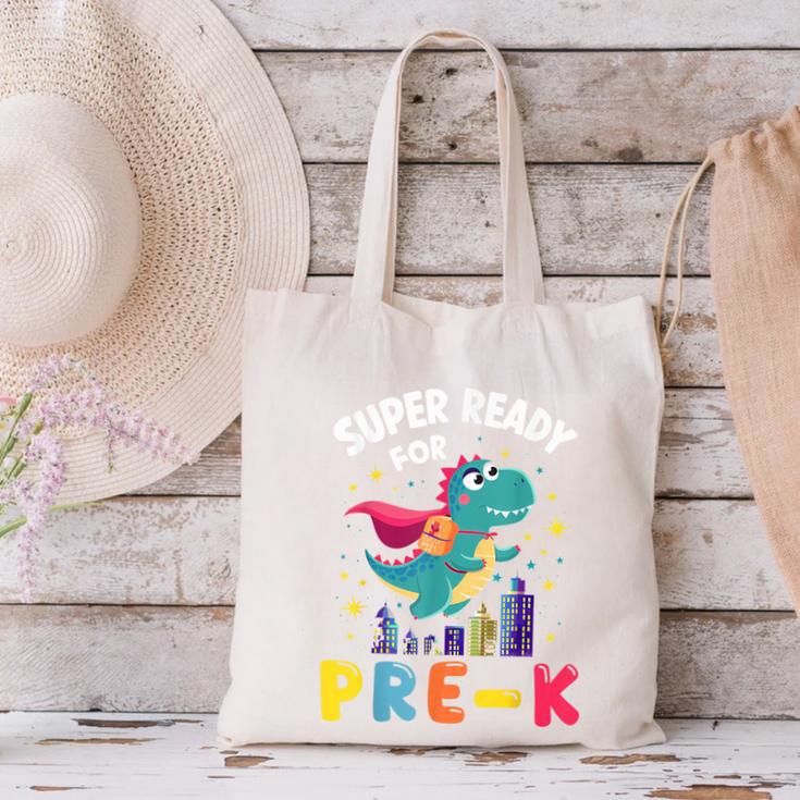 First Day Pre-K Back To School Dinosaur Canvas Tote Bag First Day Pre-K Back To School Dinosaur Canvas Tote Bag