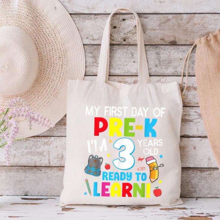 My First Day Of Pre-k Back To School Preschool Girls Boys Canvas Tote Bag My First Day Of Pre-k Back To School Preschool Girls Boys Canvas Tote Bag