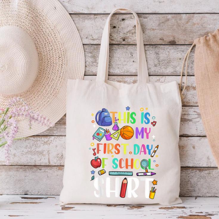 This Is My First Day Of School Boys Girls Kid Back To School Canvas Tote Bag This Is My First Day Of School Boys Girls Kid Back To School Canvas Tote Bag