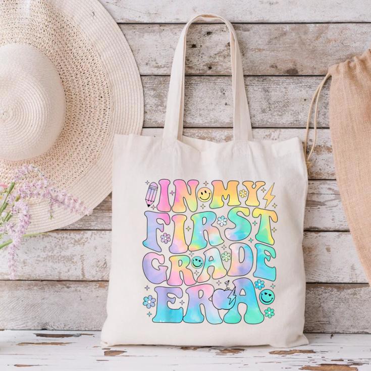 In My First Grade Era Girl Tie Dye 1st Grade Back To School Canvas Tote Bag In My First Grade Era Girl Tie Dye 1st Grade Back To School Canvas Tote Bag