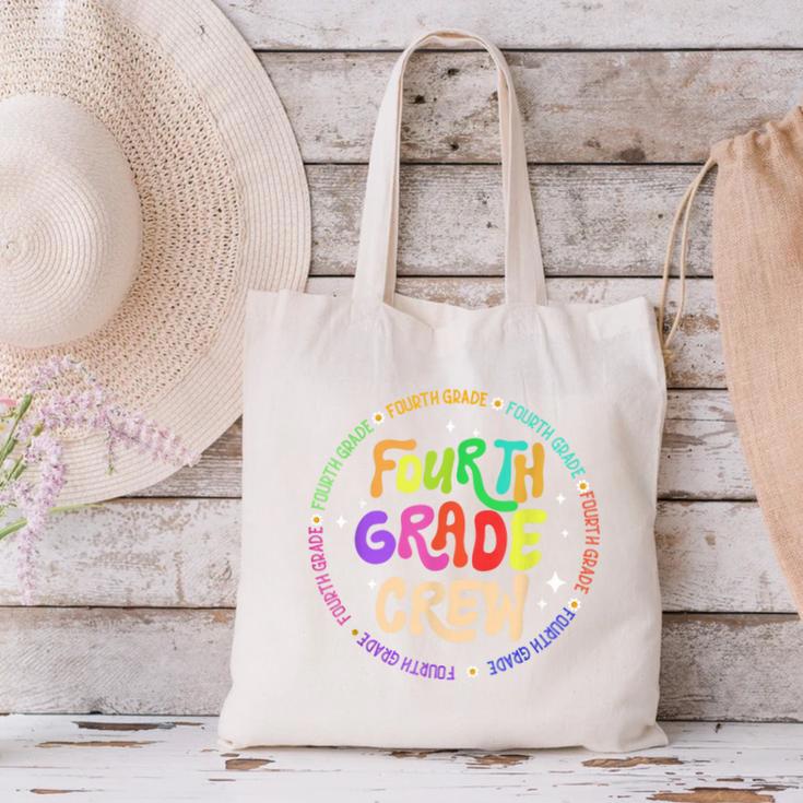 Fourth Grade Crew Back To School 4th Grade Team Canvas Tote Bag Fourth Grade Crew Back To School 4th Grade Team Canvas Tote Bag