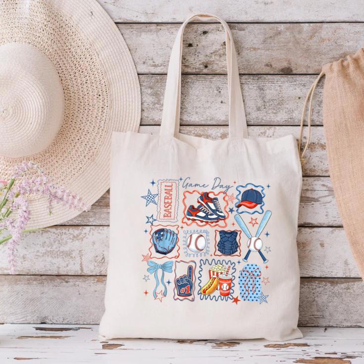 Game Day Baseball Lover Coquette Bow Girl Women Kid Mom Mama Canvas Tote Bag Game Day Baseball Lover Coquette Bow Girl Women Kid Mom Mama Canvas Tote Bag