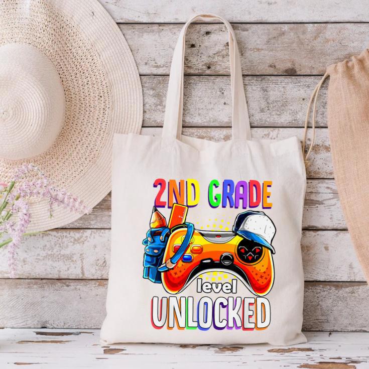 Gamer Back To School Gamepad 2nd Second Grade Level Unlocked Canvas Tote Bag Gamer Back To School Gamepad 2nd Second Grade Level Unlocked Canvas Tote Bag