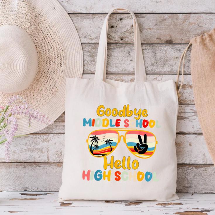 Goodbye Middle School Hello High School Back To School Canvas Tote Bag Goodbye Middle School Hello High School Back To School Canvas Tote Bag