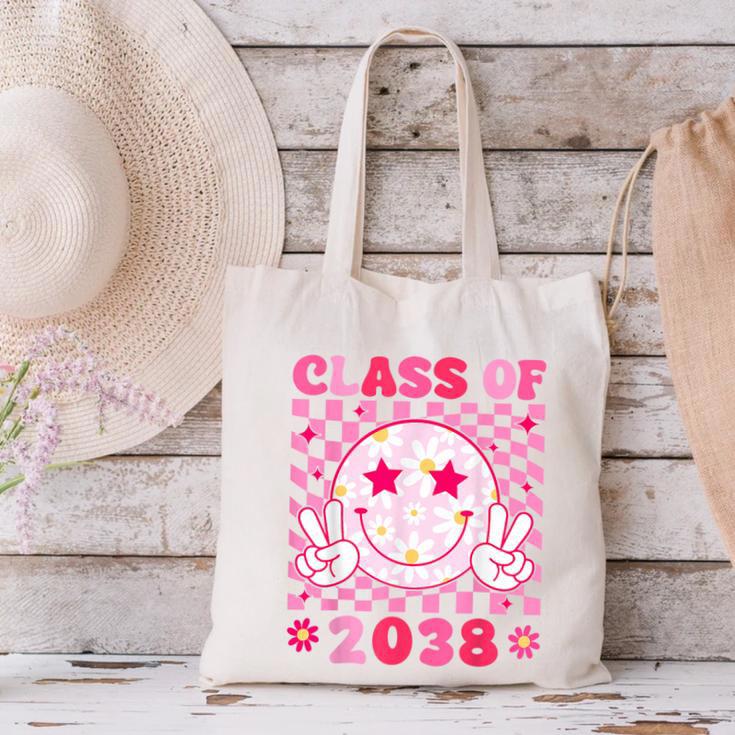 Groovy Class Of 2038 Grow With Me Smile Face Back To School Canvas Tote Bag Groovy Class Of 2038 Grow With Me Smile Face Back To School Canvas Tote Bag