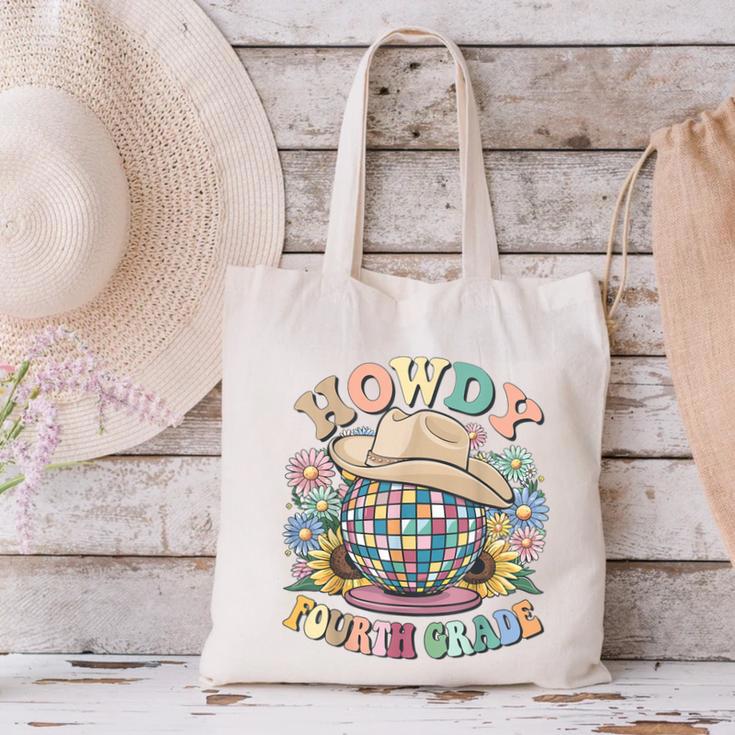 Howdy Fourth Grade Cowgirl Western 4th Grade Back To School Canvas Tote Bag Howdy Fourth Grade Cowgirl Western 4th Grade Back To School Canvas Tote Bag