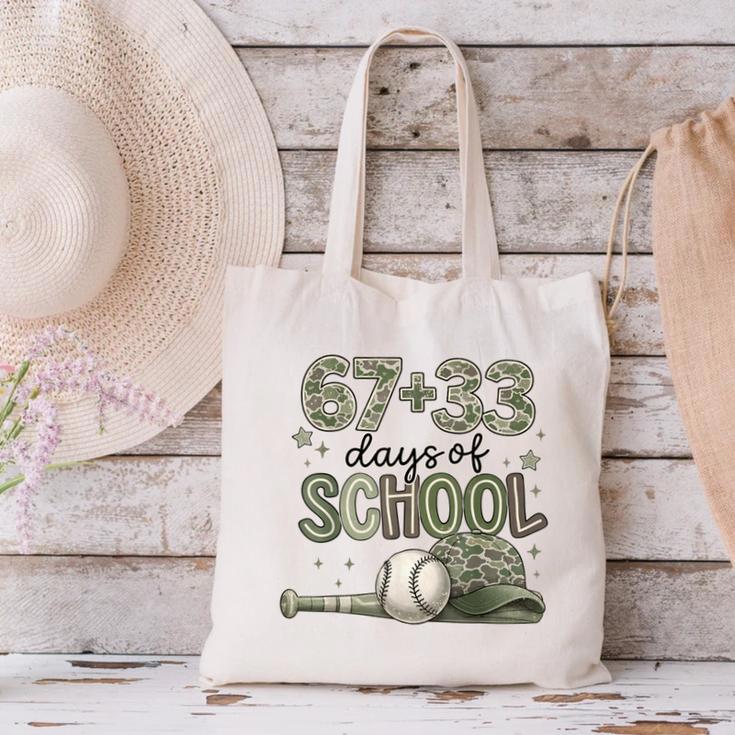 HUGvyn 6733 Days Of School Baseball 100 Days Camo Cap Boys Canvas Tote Bag HUGvyn 6733 Days Of School Baseball 100 Days Camo Cap Boys Canvas Tote Bag