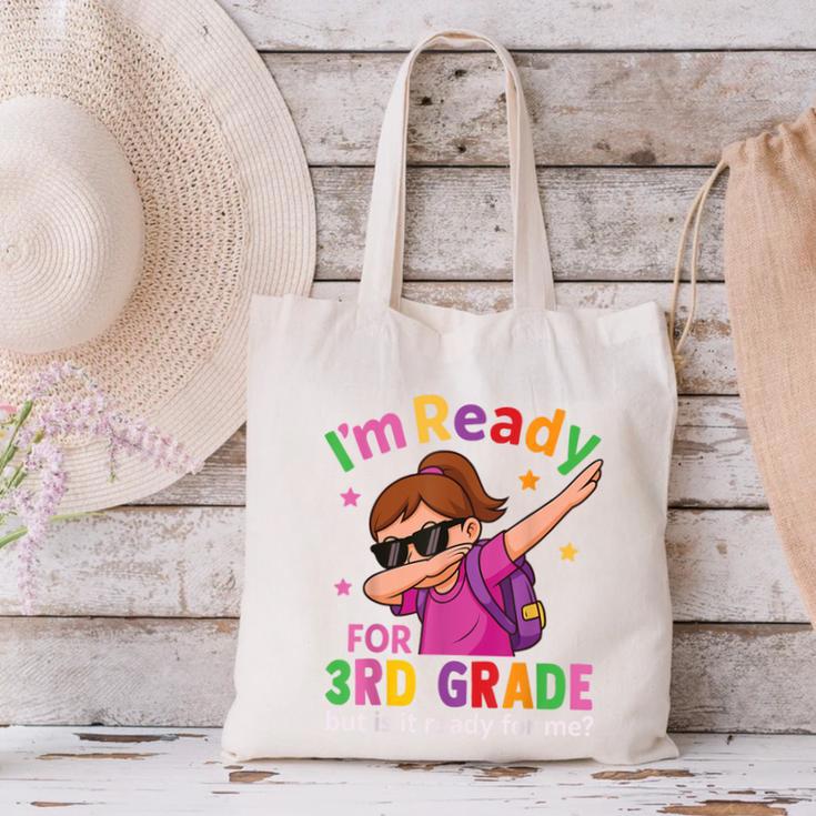 I'm Ready For 3rd Grade Girl Back To School For Students Canvas Tote Bag I'm Ready For 3rd Grade Girl Back To School For Students Canvas Tote Bag