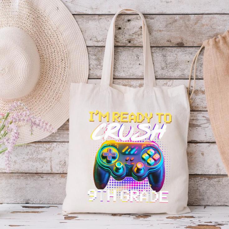 I'm Ready To Crush 9th Grade Back To School Video Game Boys Canvas Tote Bag I'm Ready To Crush 9th Grade Back To School Video Game Boys Canvas Tote Bag