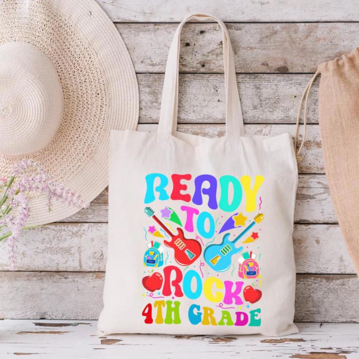 Im Ready To Rock 4th Grade Back To School 4th Grade Guitar Performance Canvas Tote Bag Im Ready To Rock 4th Grade Back To School 4th Grade Guitar Performance Canvas Tote Bag