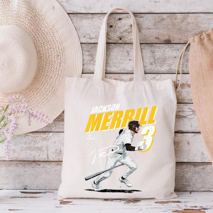 Jackson Merrill San Diego MLB Baseball Player MLBJME204M Canvas Tote Bag