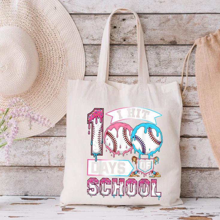 Kids 100 Days Of School Boys 100th Day Baseball Drip Toddler Canvas Tote Bag Kids 100 Days Of School Boys 100th Day Baseball Drip Toddler Canvas Tote Bag