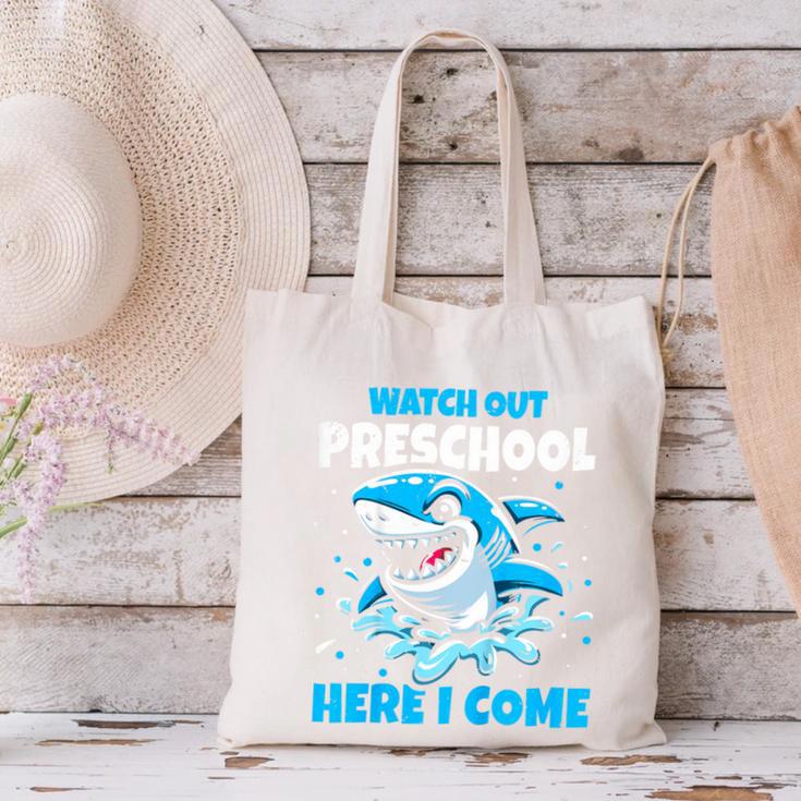 Kids Back To School Watch Out Preschool Here I Come Shark Boys Canvas Tote Bag Kids Back To School Watch Out Preschool Here I Come Shark Boys Canvas Tote Bag
