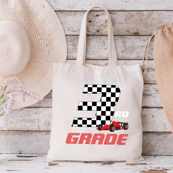 Kids Race Car 3rd Third Grade Boys Cars Lovers Back To School Canvas Tote Bag