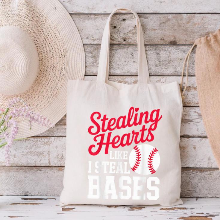 Kids Stealing Hearts Cute Baseball Boys Canvas Tote Bag