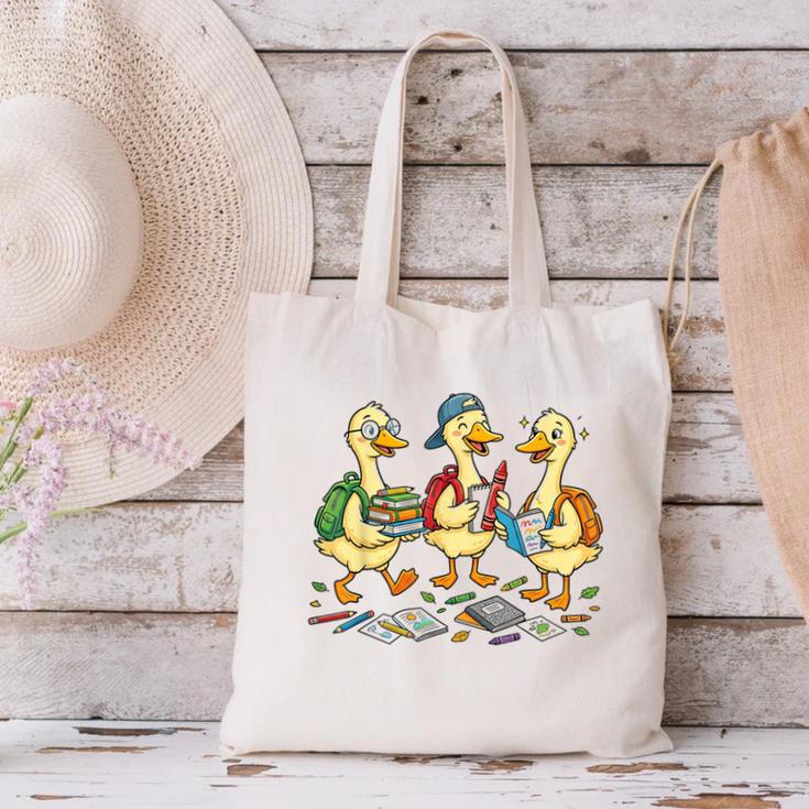 Kindergarten 1st Grade Goose Back To School Boys Canvas Tote Bag Kindergarten 1st Grade Goose Back To School Boys Canvas Tote Bag