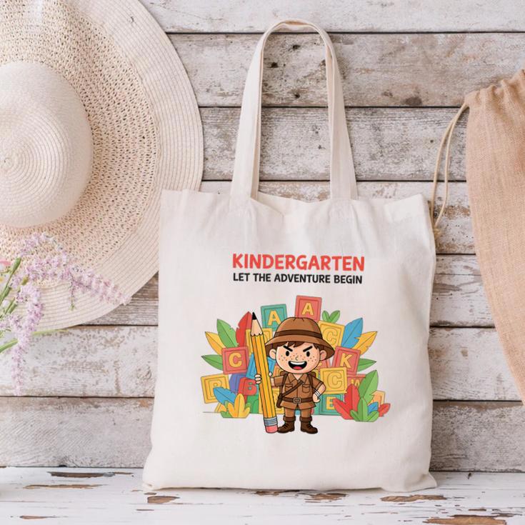 Kindergarten Adventure Explorer Back To School Canvas Tote Bag Kindergarten Adventure Explorer Back To School Canvas Tote Bag