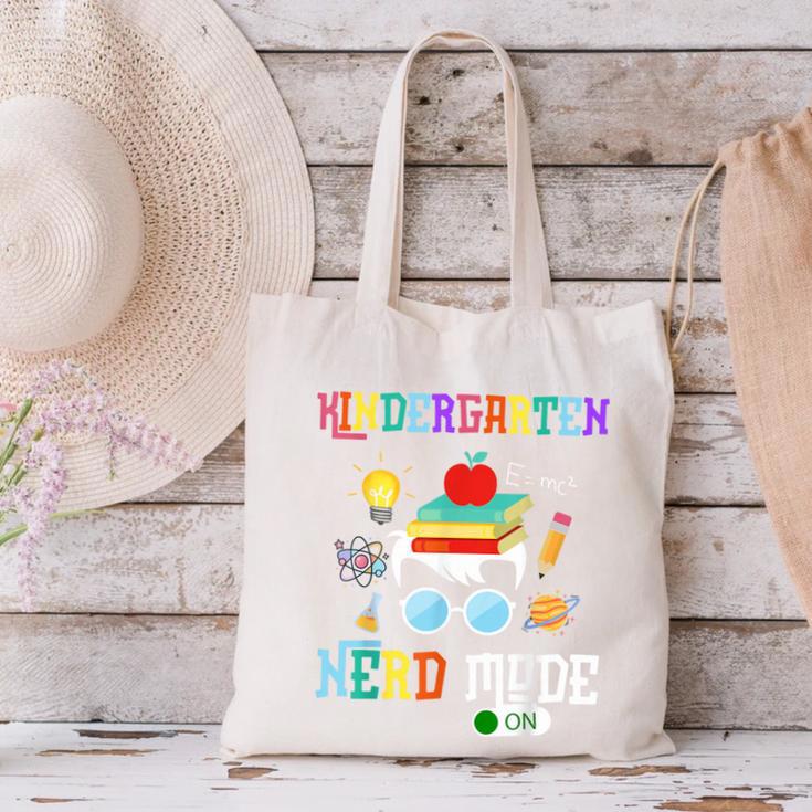 Kindergarten Nerd Mode On Back To School Science Kids Boys Canvas Tote Bag Kindergarten Nerd Mode On Back To School Science Kids Boys Canvas Tote Bag