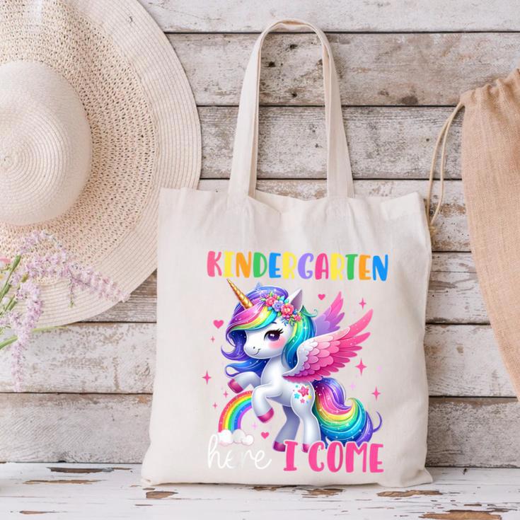 Kindergarten Here I Come Unicorn Girls Kids Back To School Canvas Tote Bag Kindergarten Here I Come Unicorn Girls Kids Back To School Canvas Tote Bag