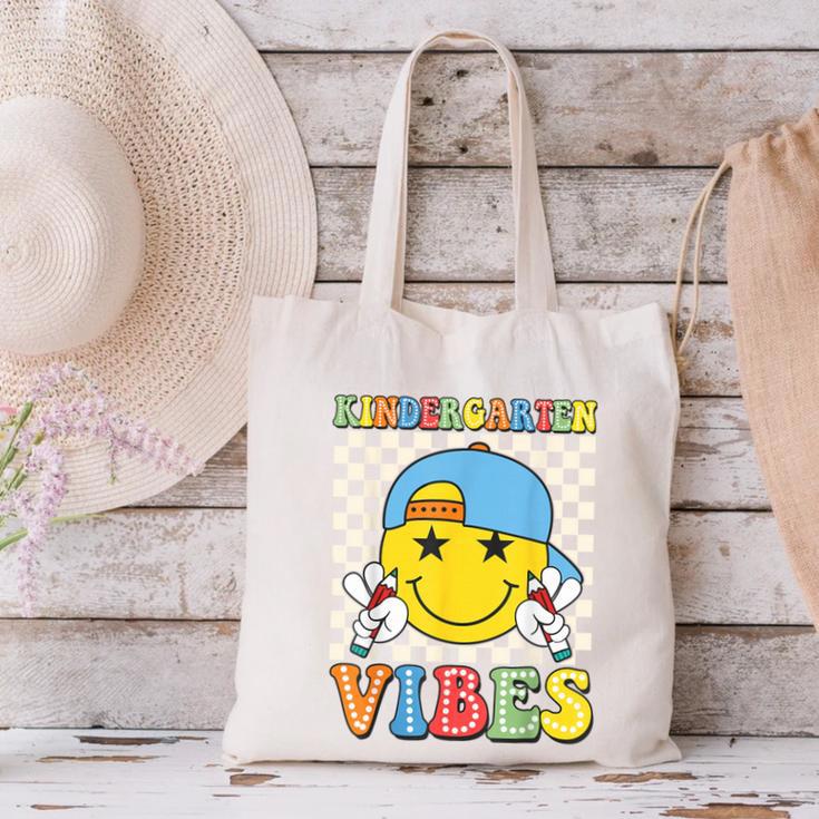 Kindergarten Vibes Kid Back To School Class Kindergarten Boy Canvas Tote Bag Kindergarten Vibes Kid Back To School Class Kindergarten Boy Canvas Tote Bag