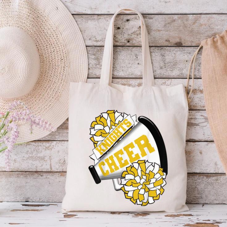 Knights Cheer Back To School Cheerleading Spirit GY Canvas Tote Bag Knights Cheer Back To School Cheerleading Spirit GY Canvas Tote Bag