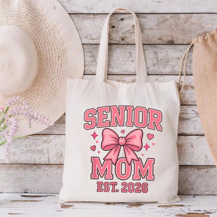 Last First Day Class Of 2026 Senior Mom Back To School Canvas Tote Bag
