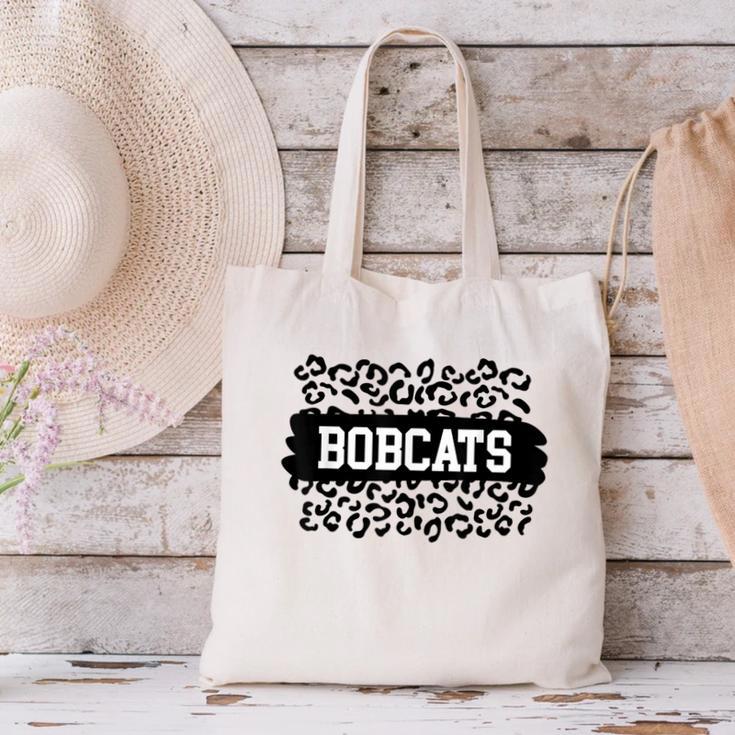 Leopard Bobcats School Spirit Fan Team Back To School Canvas Tote Bag Leopard Bobcats School Spirit Fan Team Back To School Canvas Tote Bag