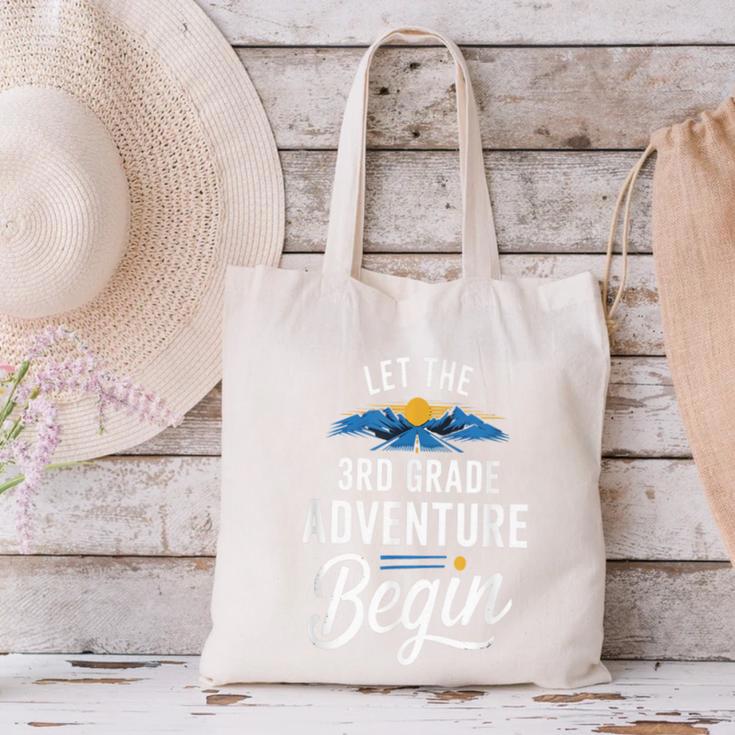 Let The 3rd Grade Adventure Begin Back To School Fun Canvas Tote Bag Let The 3rd Grade Adventure Begin Back To School Fun Canvas Tote Bag