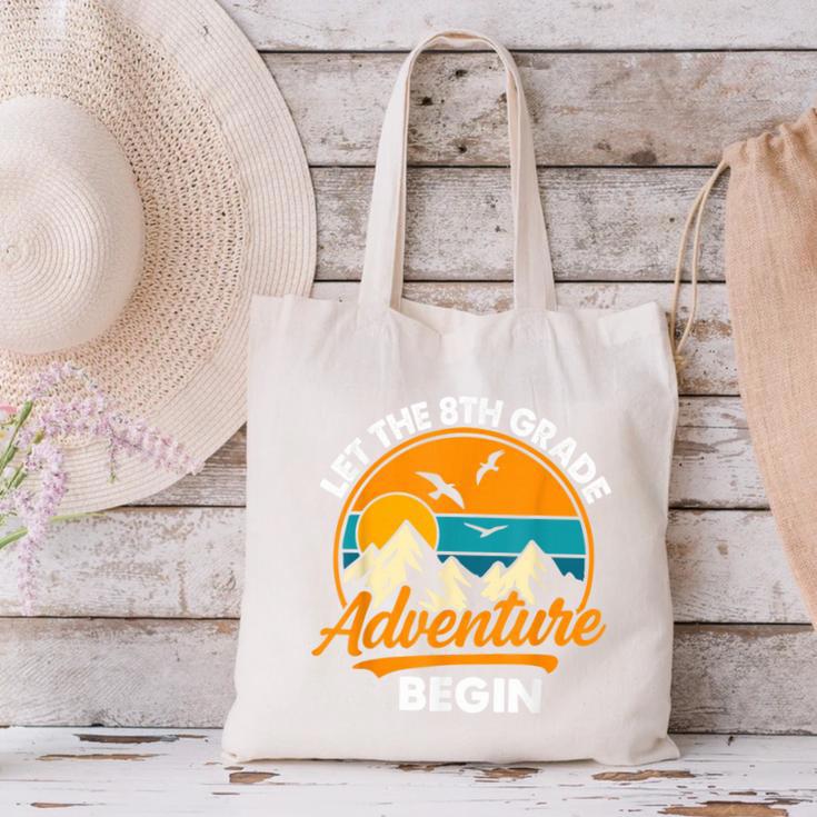 Let The 8th Grade Adventure Begin Back To School Canvas Tote Bag Let The 8th Grade Adventure Begin Back To School Canvas Tote Bag