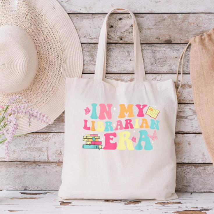 In My Librarian Era Last Day Of School Back To School Canvas Tote Bag In My Librarian Era Last Day Of School Back To School Canvas Tote Bag