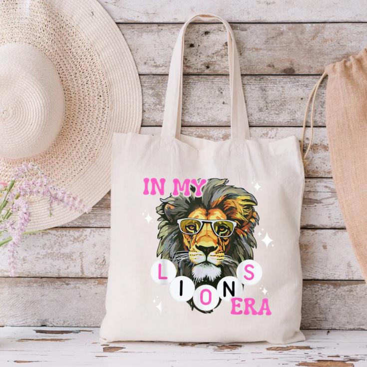 In My Lions Era Team Squad Back To School Mascot Spirit Game Canvas Tote Bag