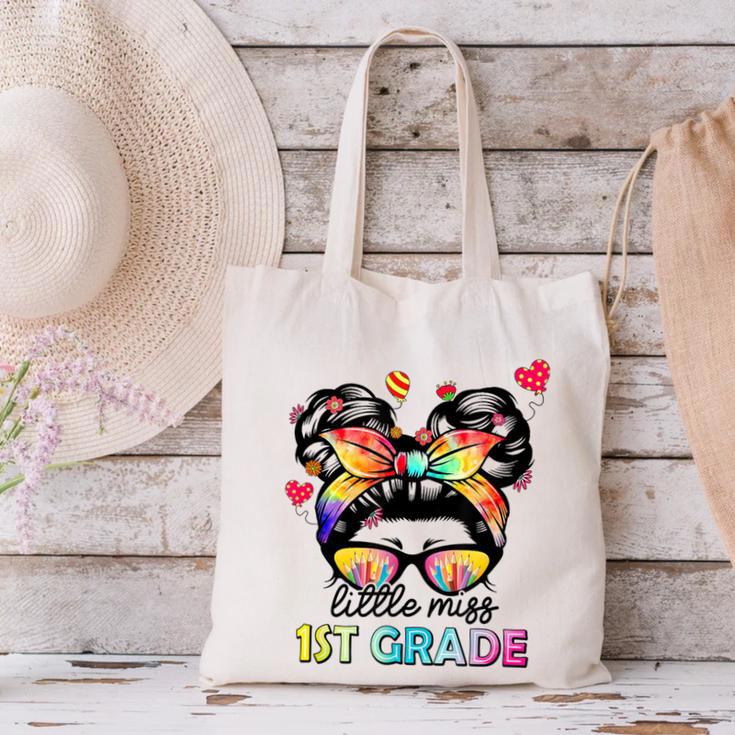 Little Miss First Grade Back To School 1st Grade Girls Canvas Tote Bag Little Miss First Grade Back To School 1st Grade Girls Canvas Tote Bag