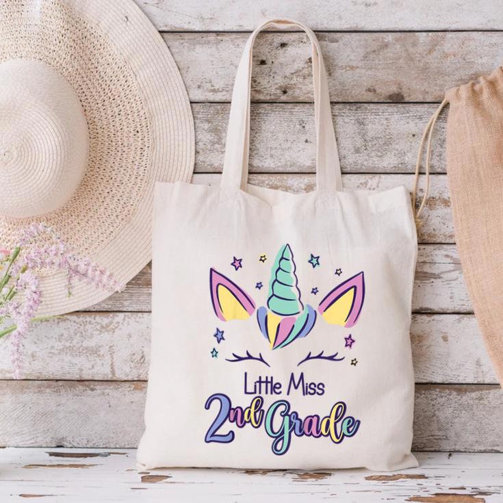 Little Miss Second Grade 2025 2nd Grade Back To School Canvas Tote Bag Little Miss Second Grade 2025 2nd Grade Back To School Canvas Tote Bag