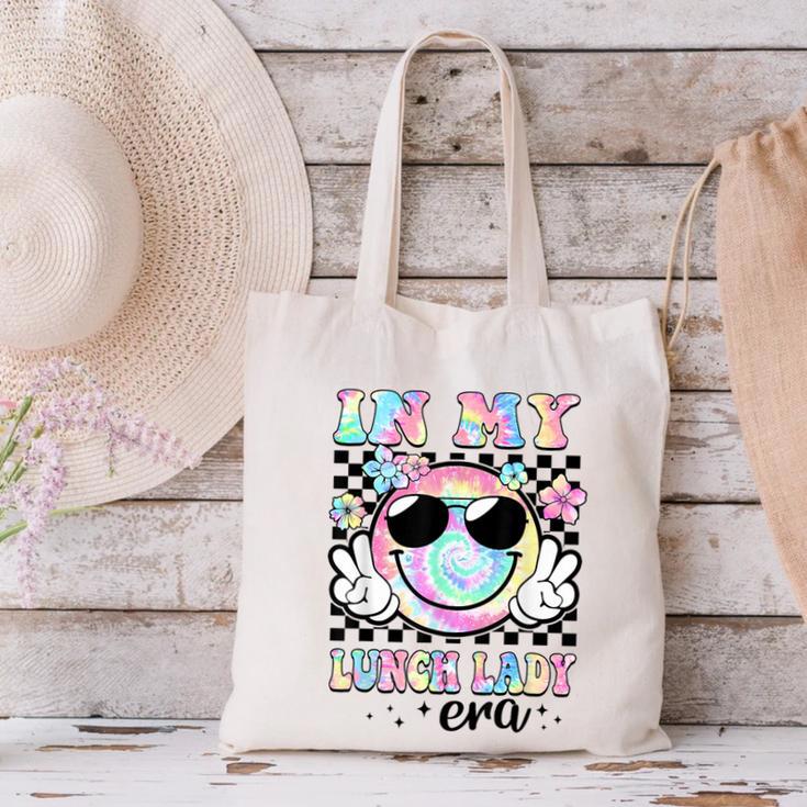 In My Lunch Lady Era Groovy Retro Back To School Canvas Tote Bag In My Lunch Lady Era Groovy Retro Back To School Canvas Tote Bag