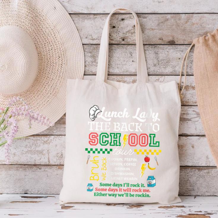 Lunch Lady Food Humor Back To School Tour Canvas Tote Bag