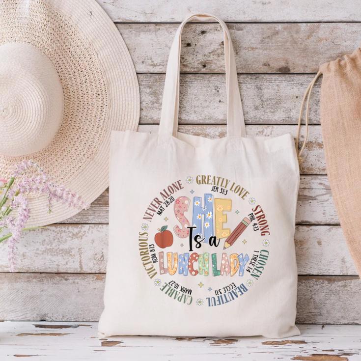 Lunch Lady God Says Bible Verse Christian Back To School Canvas Tote Bag Lunch Lady God Says Bible Verse Christian Back To School Canvas Tote Bag
