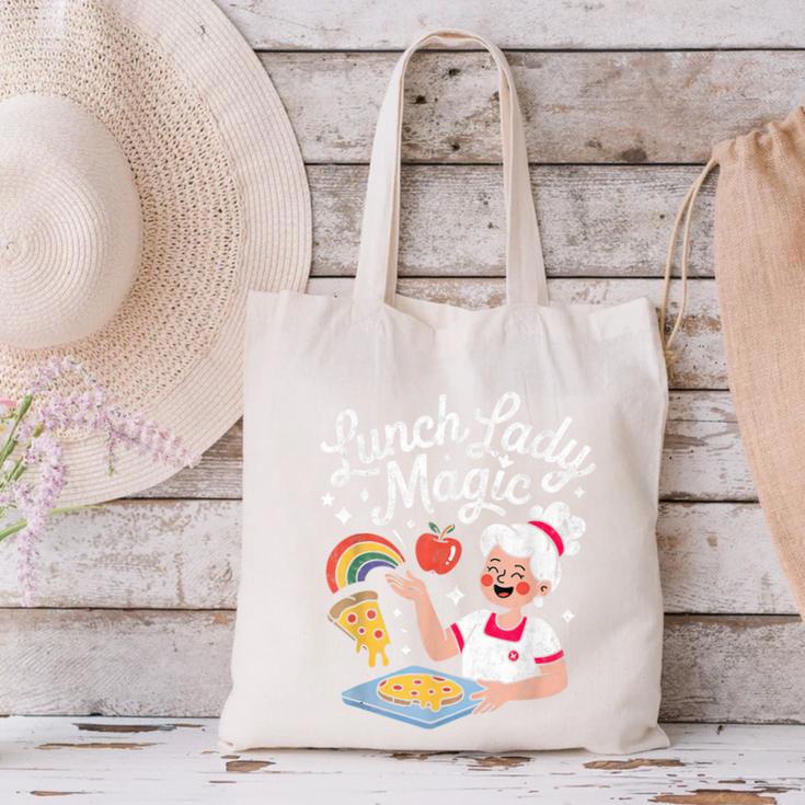 Lunch Lady Magic Cafeteria Worker Back To School Women Girls Canvas Tote Bag Lunch Lady Magic Cafeteria Worker Back To School Women Girls Canvas Tote Bag