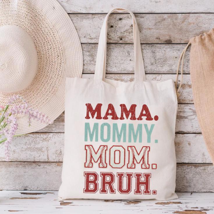 Mama Mommy Mom Bruh Baseball Mom Life Canvas Tote Bag Mama Mommy Mom Bruh Baseball Mom Life Canvas Tote Bag