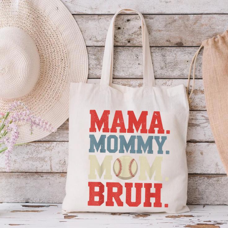 Mama Mommy Mom Bruh Baseball For Women Grandma Mother's Day Canvas Tote Bag Mama Mommy Mom Bruh Baseball For Women Grandma Mother's Day Canvas Tote Bag