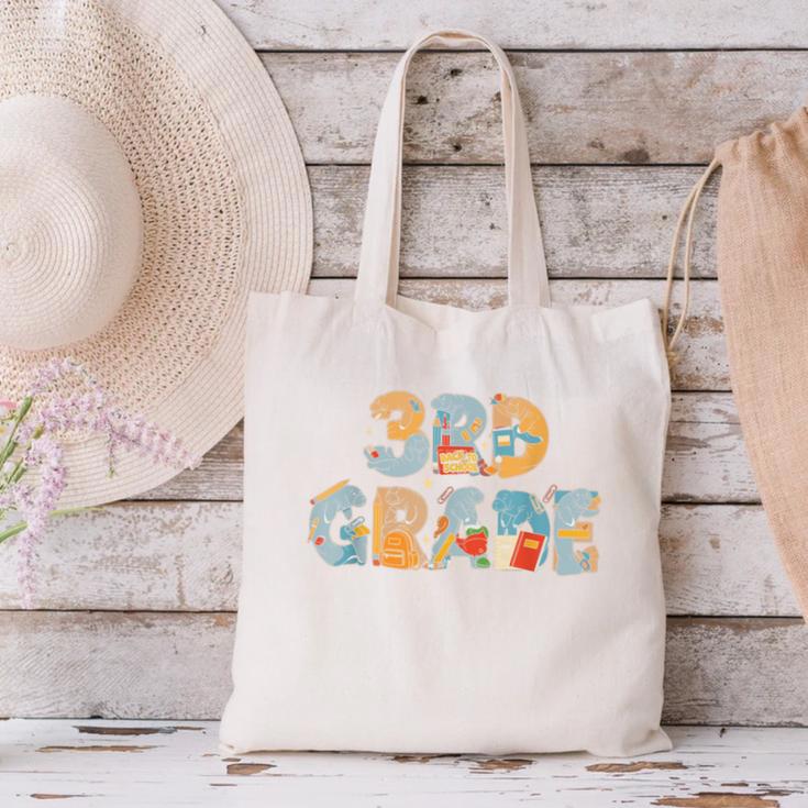 Manatee Third Grade Back To School Kids Boys Girls Canvas Tote Bag Manatee Third Grade Back To School Kids Boys Girls Canvas Tote Bag
